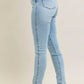 JUDY BLUE FULL SIZE MR TUMMY CONTROL VINTAGE WASH SKINNY JEANS PLUS SIZE