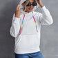 IVY LANE CONTRAST STITCHING DRAWSTRING RAGLAN SLEEVE HOODIE