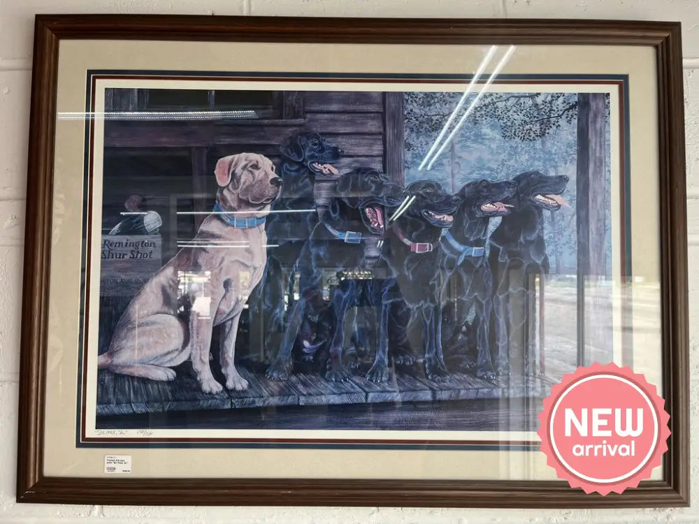 FRAMED S/N LABS PRINT "SIX PACK, SR."-Thriftique Marketplace