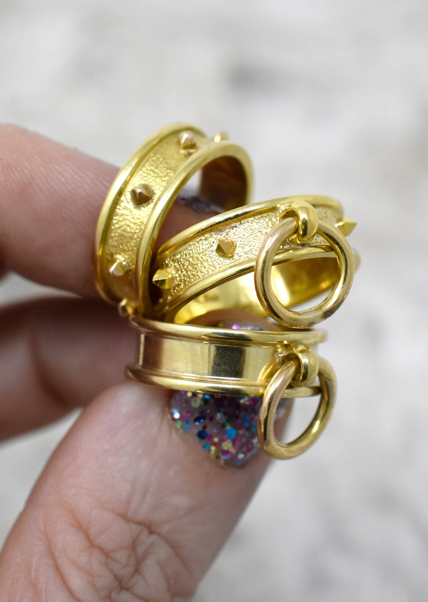 TETHER RING 14K YELLOW GOLD