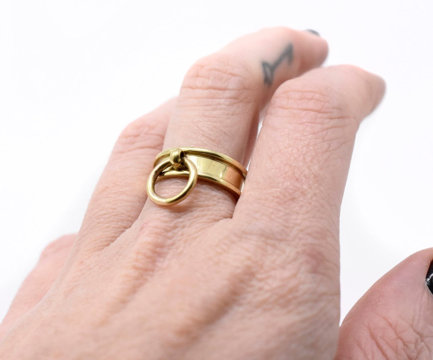 TETHER RING 14K YELLOW GOLD