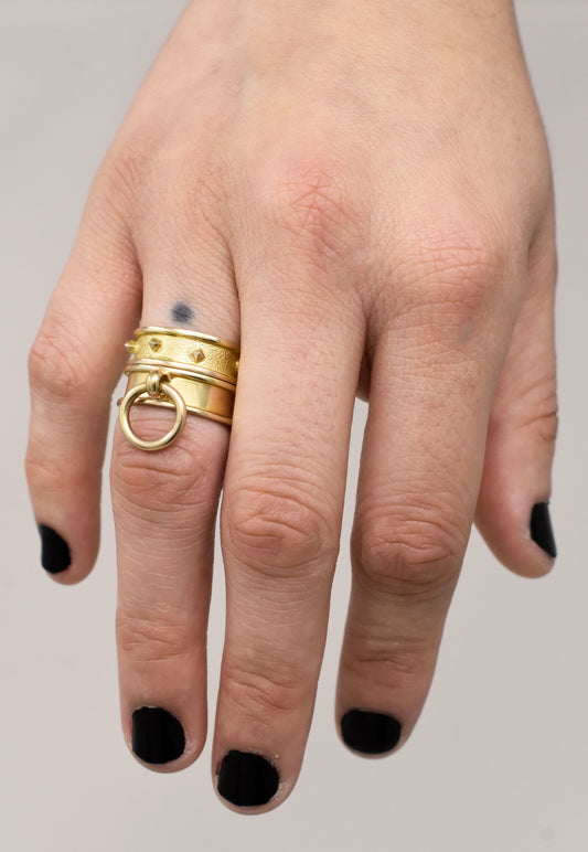 TETHER RING 14K YELLOW GOLD