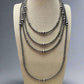 Graduated Sterling pearl necklace - 22 inch