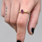 STRONGHOLD RING WITH GRAPE GARNET
