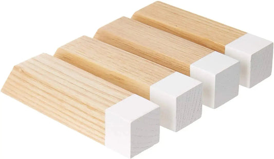 COLORED WOOD SQUARED COAT HOOK