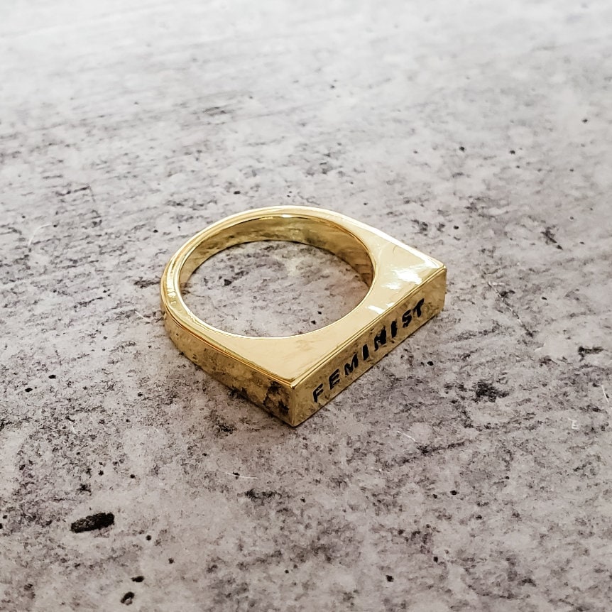 PRO CHOICE GOLD OR SILVER FLAT TOP RING