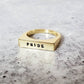 PRIDE LGBTQIA+ FLAT TOP RING