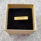 PETTY GOLD OR SILVER FLAT TOP RING