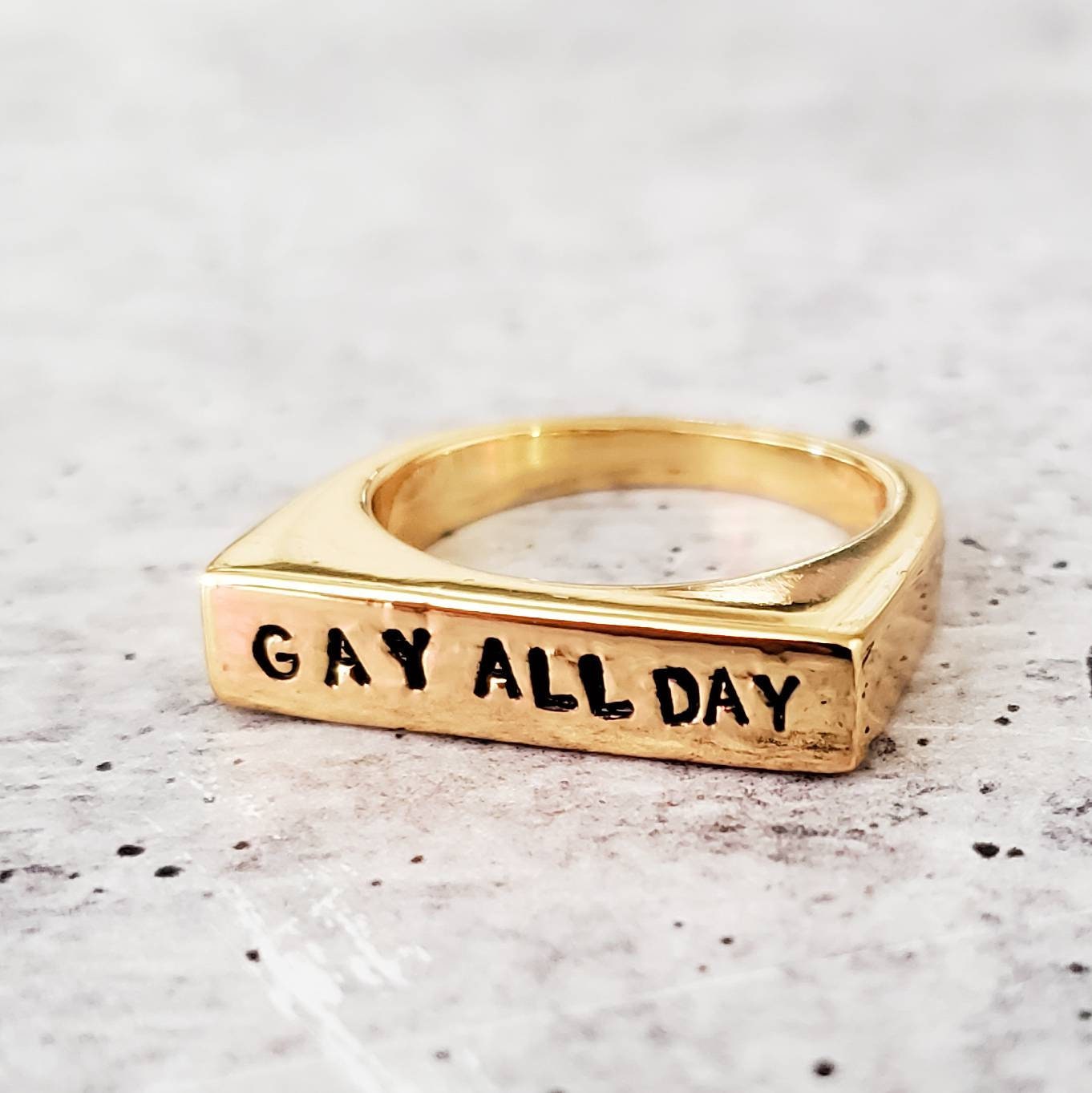 GAY ALL DAY & LE DOLLAR BEAN RING