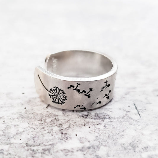 DANDELION OPEN BACK RING