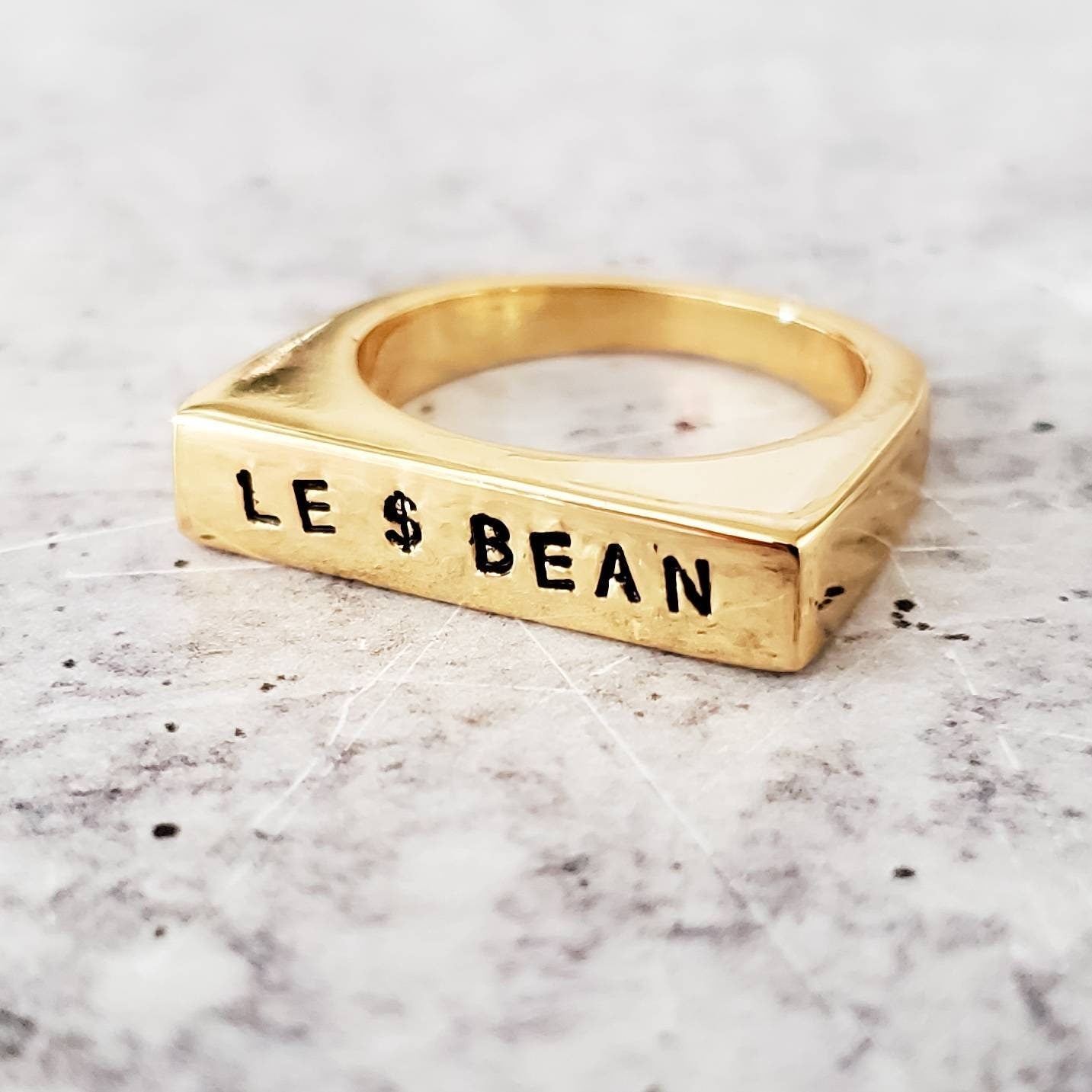 GAY ALL DAY & LE DOLLAR BEAN RING