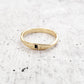 DAINTY GOLD OR SILVER INITIAL RING
