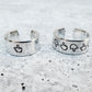 MIDDLE FINGER WIDE BAND RING