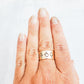 GOLD MIDDLE FINGER RING