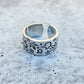 HEMP LEAF MIDDLE FINGER RING