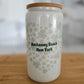 ST. PATRICK'S DAY SHAMROCK CUSTOMIZED GLASS CAN CUP