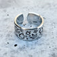 HEMP LEAF MIDDLE FINGER RING