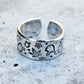 HEMP LEAF MIDDLE FINGER RING