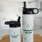 ST. PATRICK'S DAY HEART SHAMROCK CUSTOM WATER BOTTLE