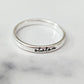 SHALOM STERLING SILVER BAND RING