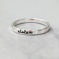 SHALOM STERLING SILVER BAND RING