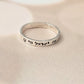 AM YISRAEL CHAI STERLING SILVER BAND RING