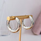 CHUNKY HUGGIES HOOP EARRINGS