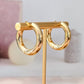 CHUNKY HUGGIES HOOP EARRINGS