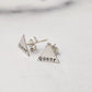 QUEER SILVER STUD EARRINGS
