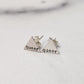 QUEER SILVER STUD EARRINGS