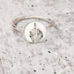 MIDDLE FINGER SKELETON DAINTY HALLOWEEN RING