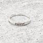 QUEER DAINTY GOLD PLATED OR STERLING SILVER RING