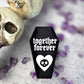 TOGETHER FOREVER BLACK VELVET COFFIN RING BOX