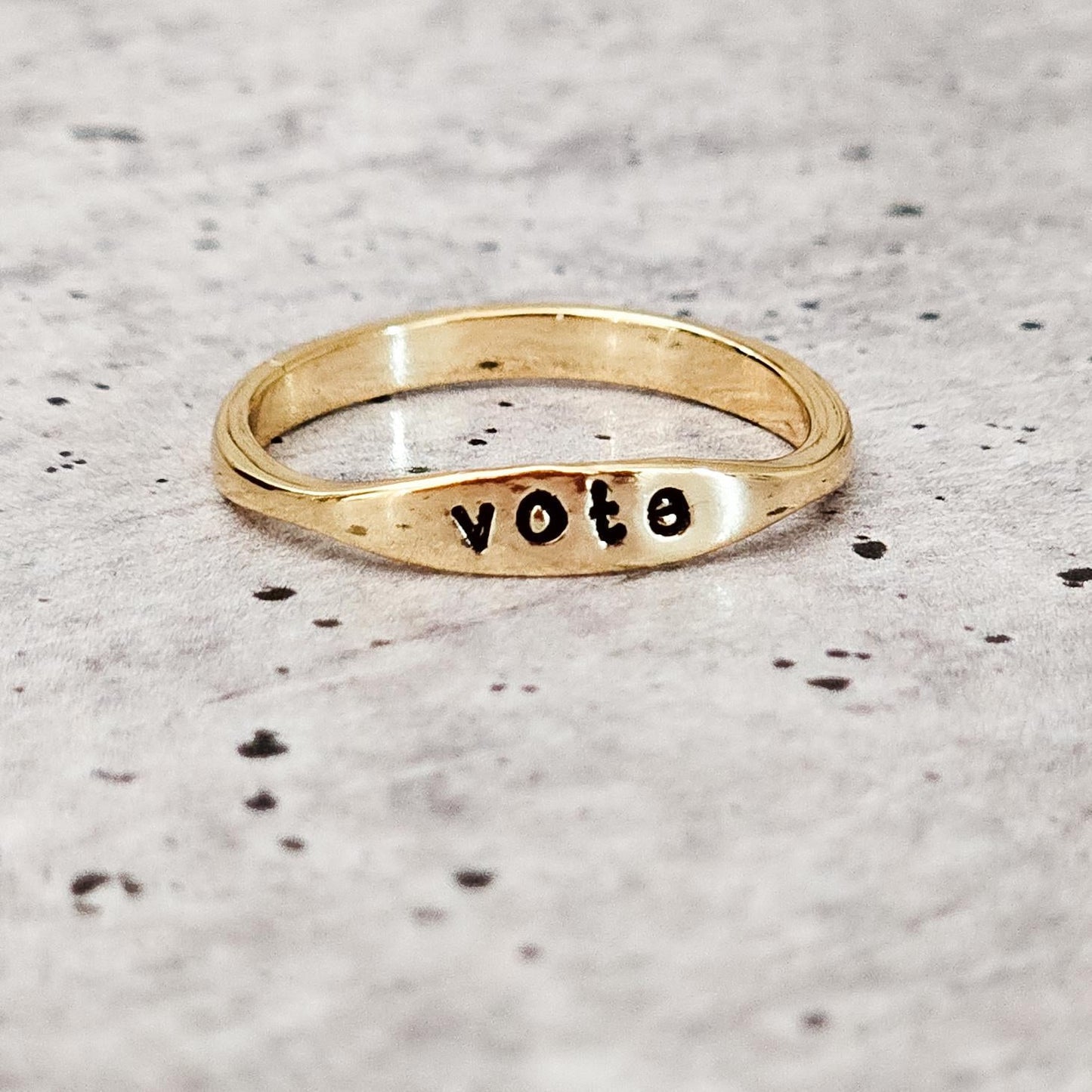 VOTE DAINTY GOLD OR SILVER RING