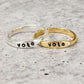 VOTE DAINTY GOLD OR SILVER RING