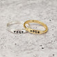 VOTE DAINTY GOLD OR SILVER RING