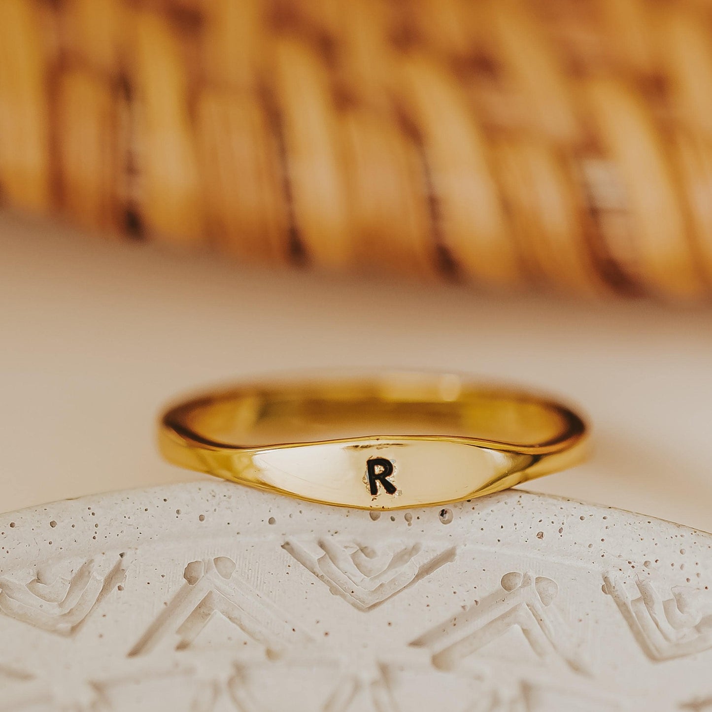 VEGAN DAINTY GOLD OR SILVER RING