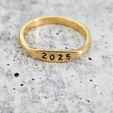 CLASS OF 2025 DAINTY GOLD OR SILVER RING