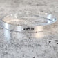SHALOM ADJUSTABLE HEBREW CUFF BRACELET