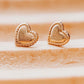DAINTY HEART STUD EARRINGS