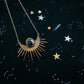 SUN GODDESS NECKLACE - SUN PENDANT WITH COPPER OYSTER TURQUOISE