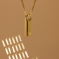 STAMPED INITIAL TAG CHARM