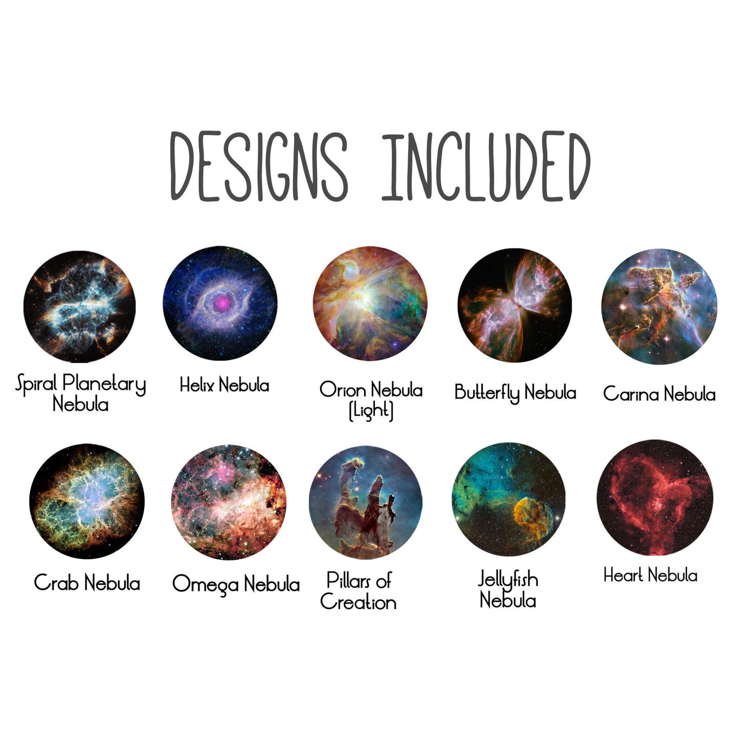 INTERCHANGEABLE NEBULA LAPEL PIN