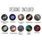 INTERCHANGEABLE NEBULA EARRINGS