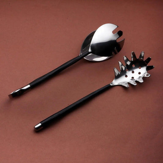 TEDPOLE PASTA SERVER & SPAGHETTI TONG SET