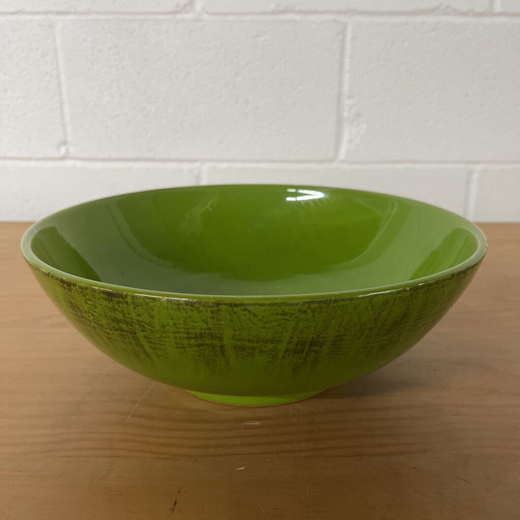 ITALIAN CLAY SALAD BOWL-Thriftique Marketplace