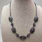 Linked Concho and Faux Turquoise Necklace - 18 inch + 3