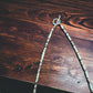 Long Blue Thick Genuine Turquoise Chips Necklace - 26 inch