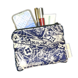 TRAVEL STAMPS VINTAGE SILK SCARF ALL-AROUND BAG