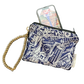 TRAVEL STAMPS VINTAGE SILK SCARF WRISTLET BAG
